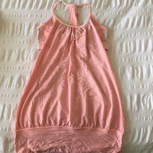 Pink built in bra Lululemon tank top